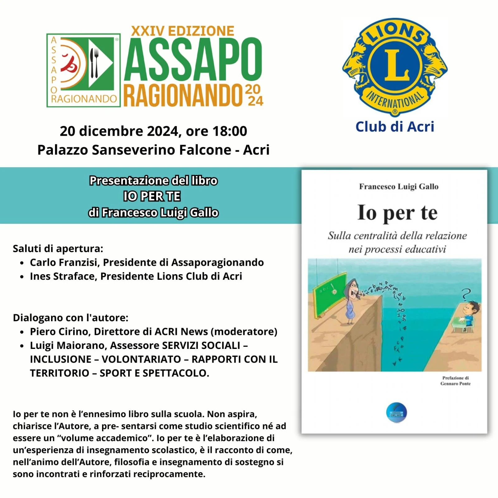 Assaporagionando 2024