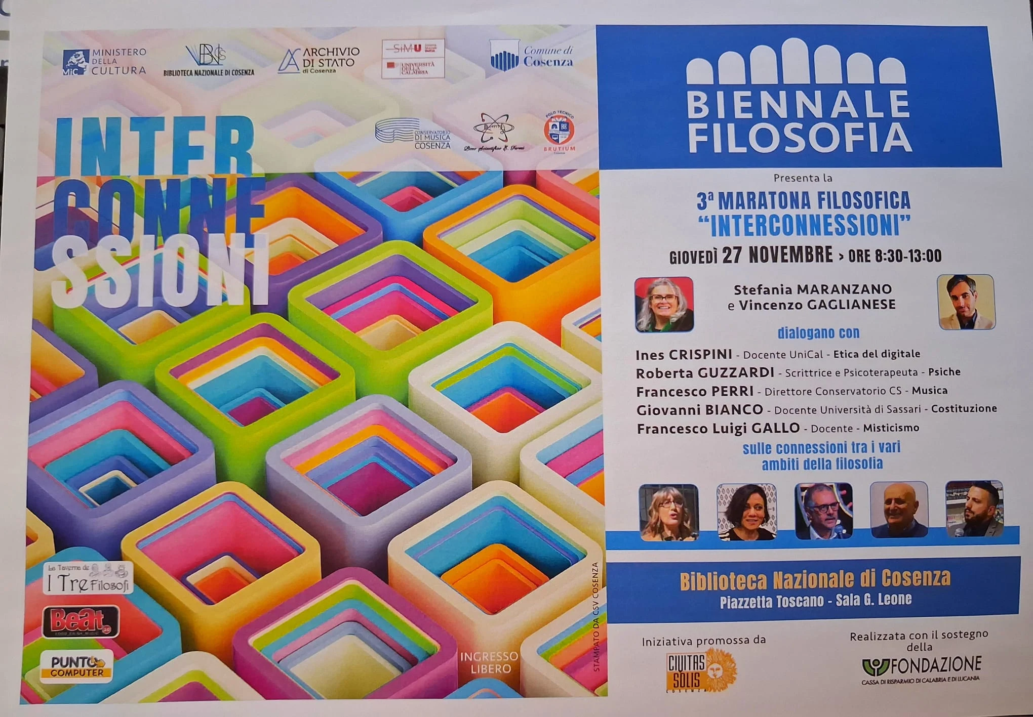 3° maratona filosofica - Biennale di filosofia