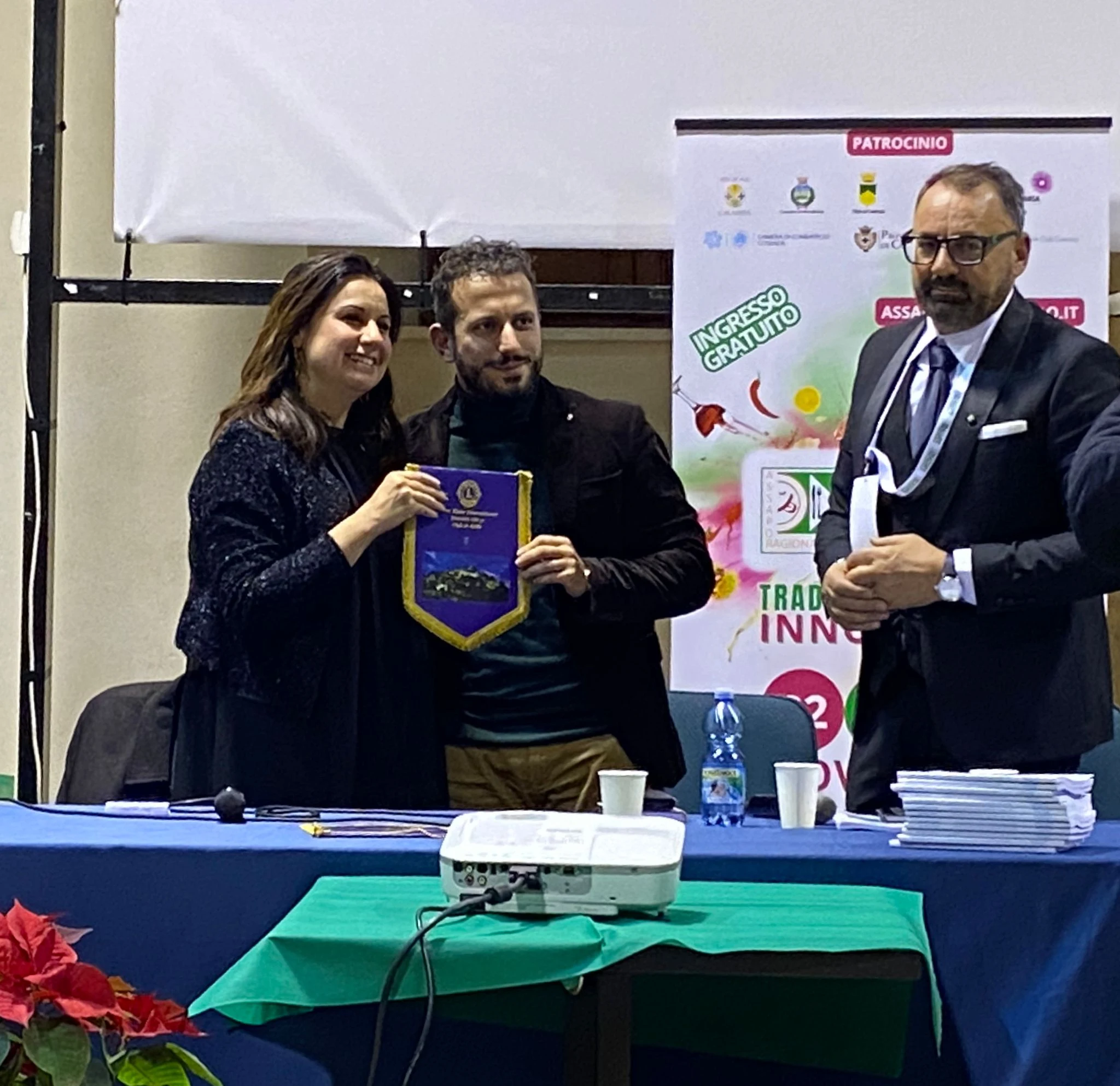 Con Ines Straface, Presidente del Lions Club di Acri
