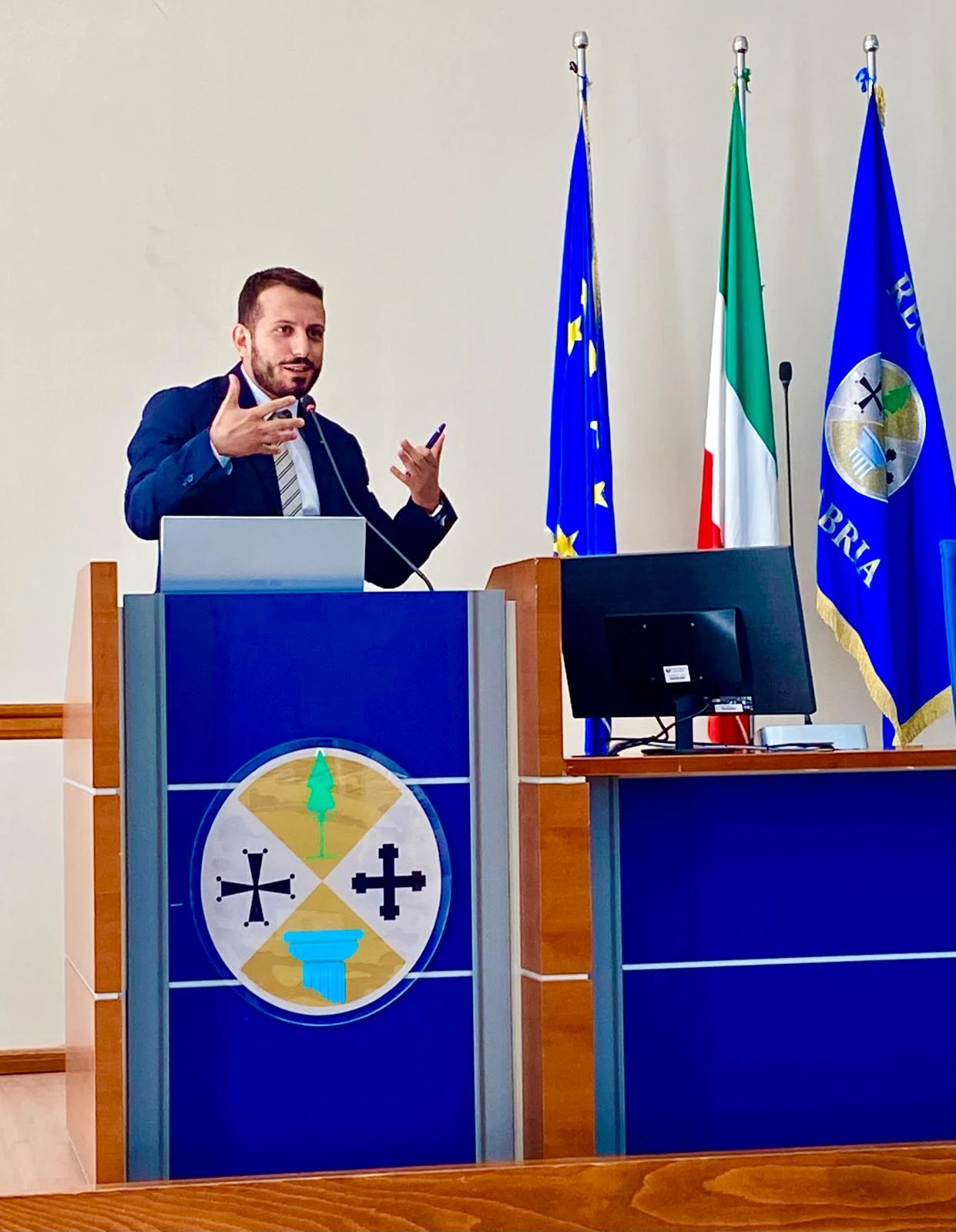 Durante la mia esposizione
