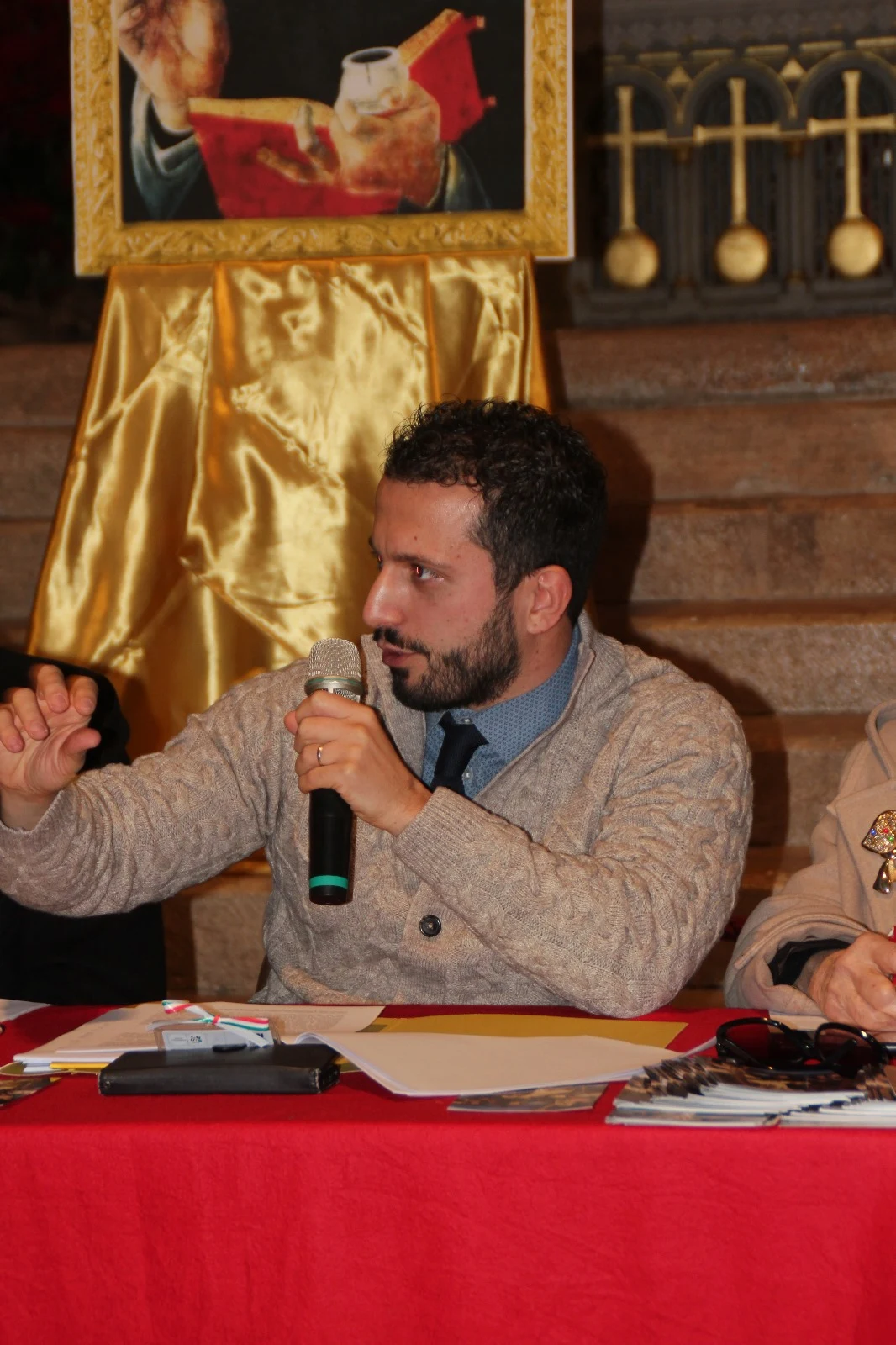 Durante la mia esposizione